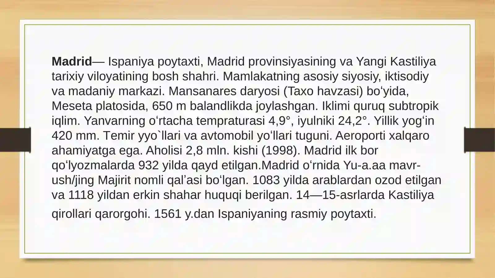 Madrid shahri geografiyasi 4