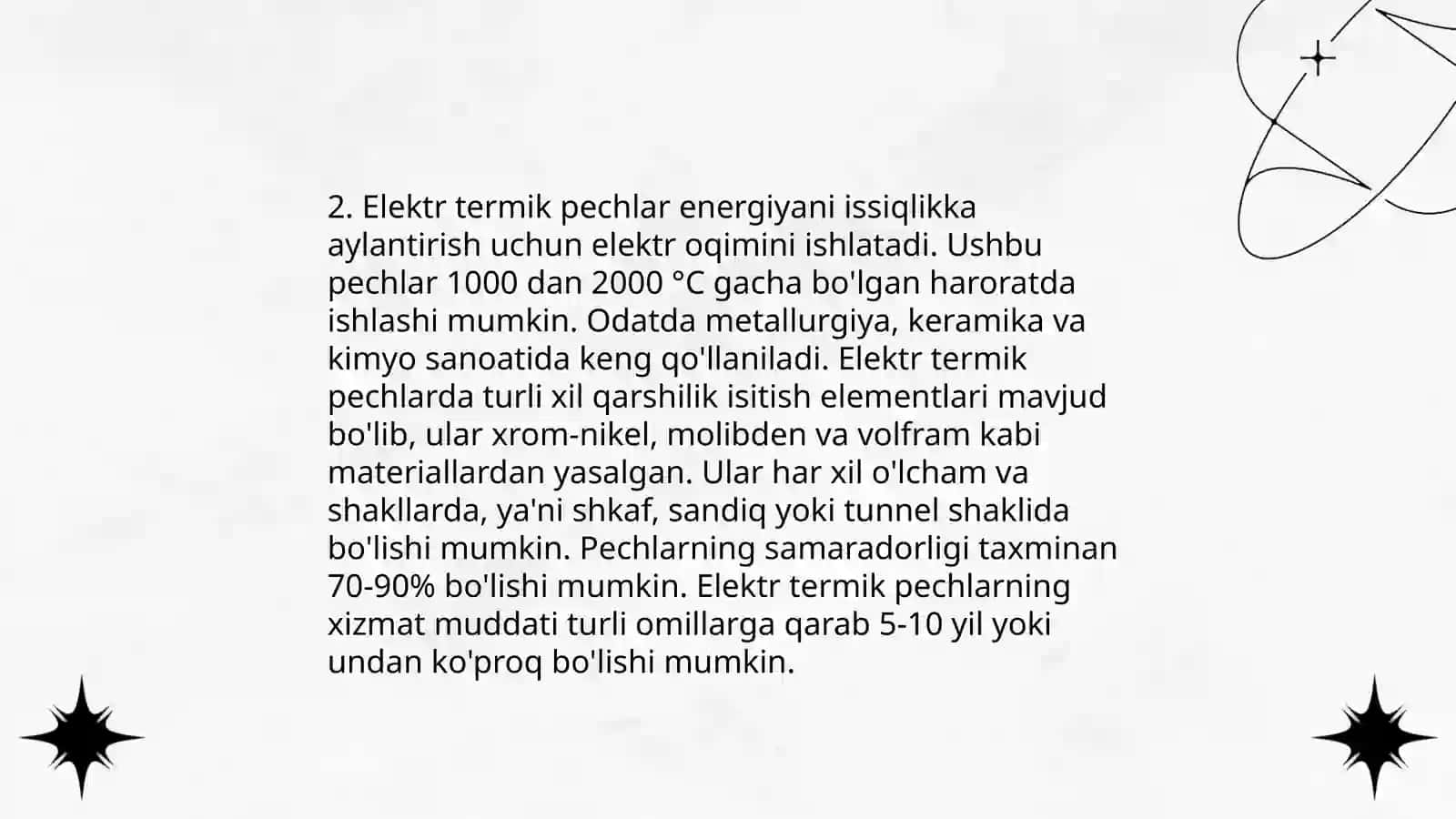 Termik pechlarning turlari 4