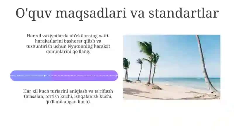 Jismlarning o'zaro ta'siri.Kuch" mavzusini o'qitish metodikasi 4