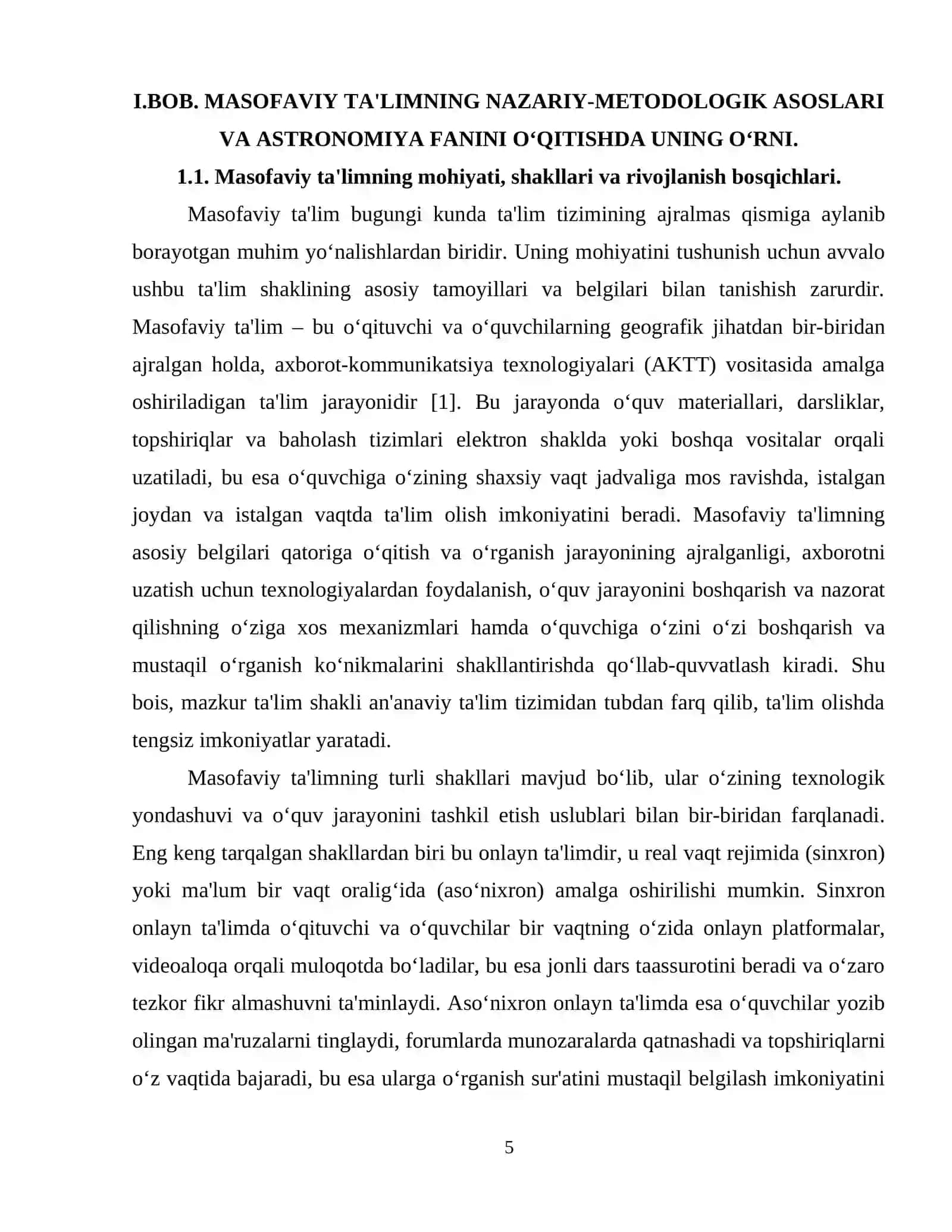ASTRANOMIYA FANINI MASOFAVIY TA'LIM ASOSIDA O‘QITISH 4