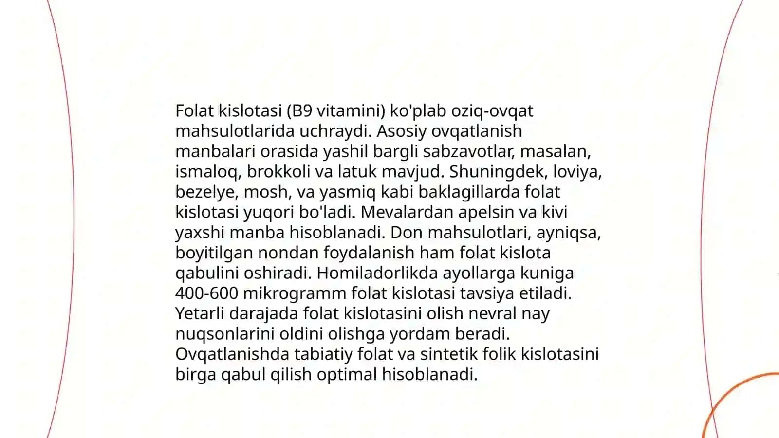 Folat kislotasining yetishmovchiligi 4