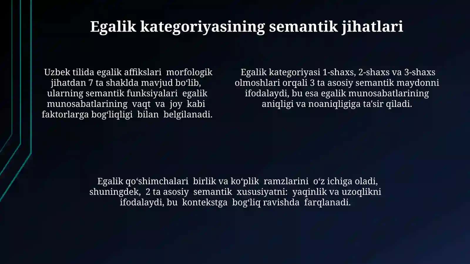 O'zbek tilshunosligida egalik kategoriyasining o'rganilishi 4