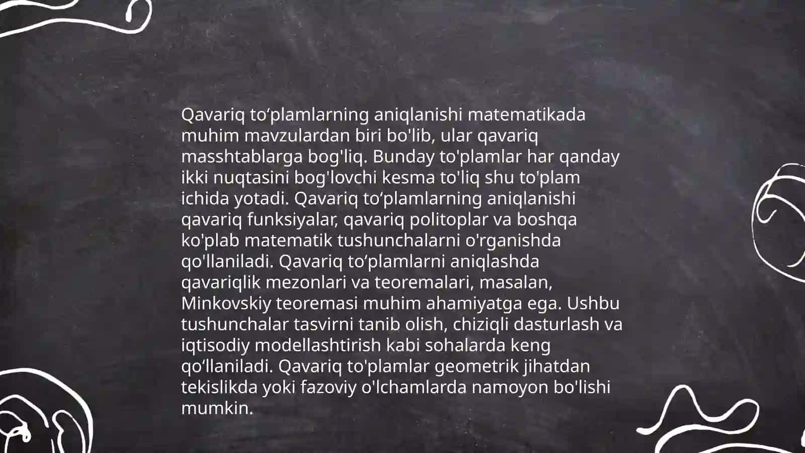 Qavariq toʻplamlar 4