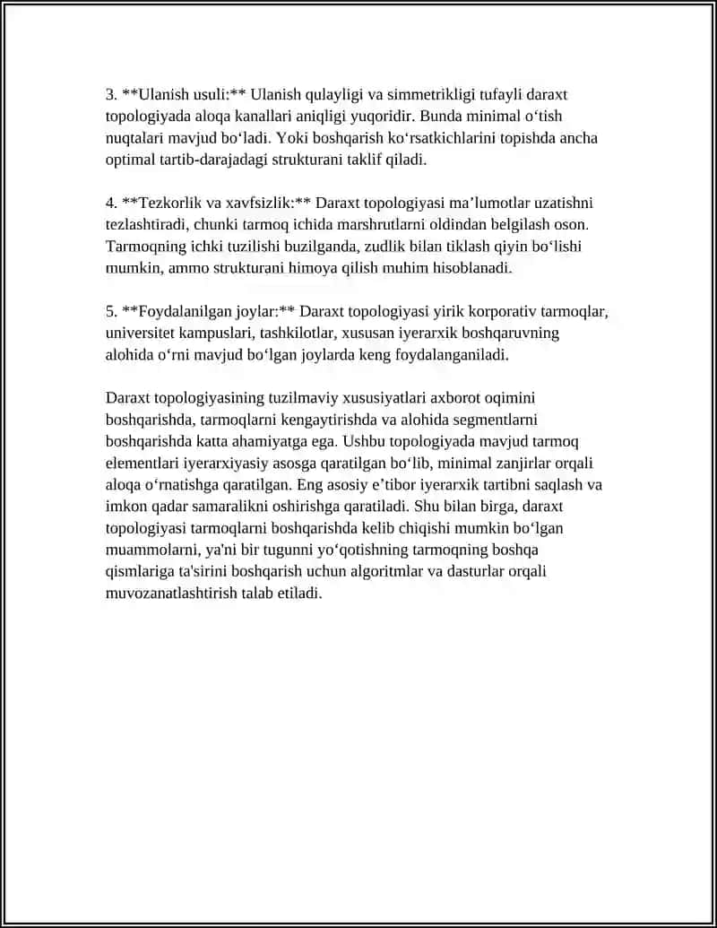 KOMPYUTER TARMOQLARINING TOPOLOGIYASI 4