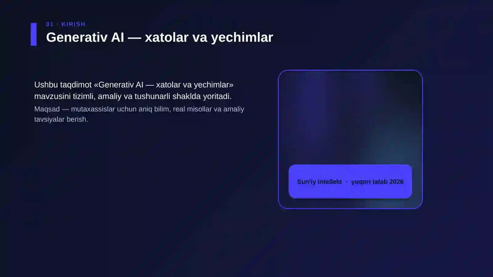 Generativ AI — xatolar va yechimlar 4
