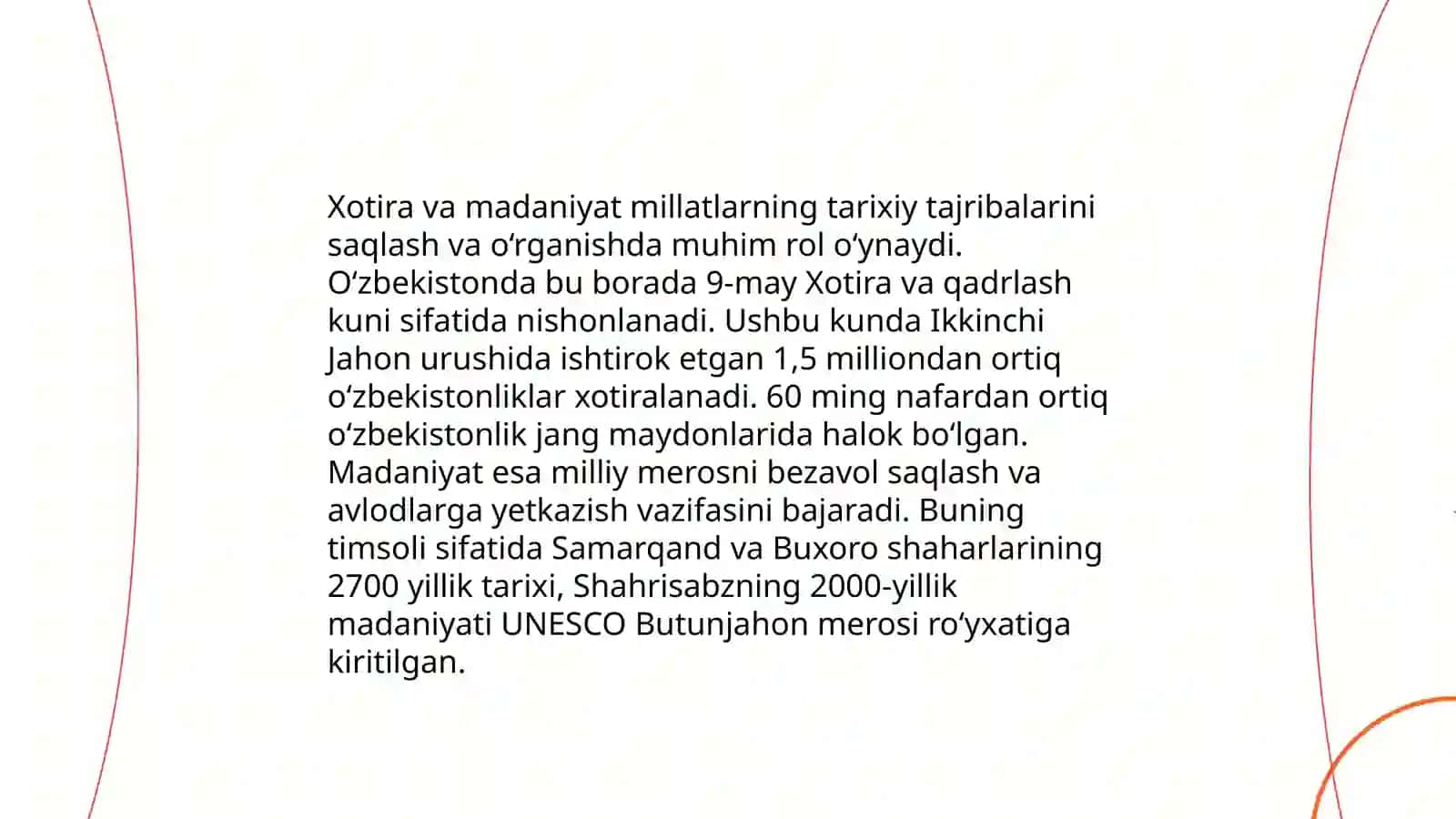 Xotira va tarixiy voqealar 4