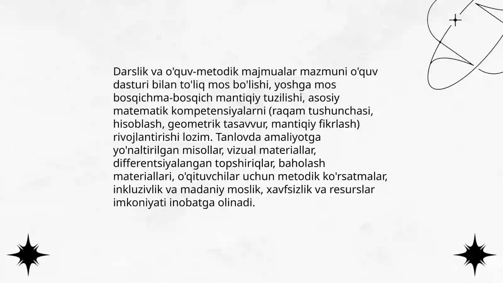 Boshlang'ich sinflarda matematikka o'qitishning umumiy masalalari 4