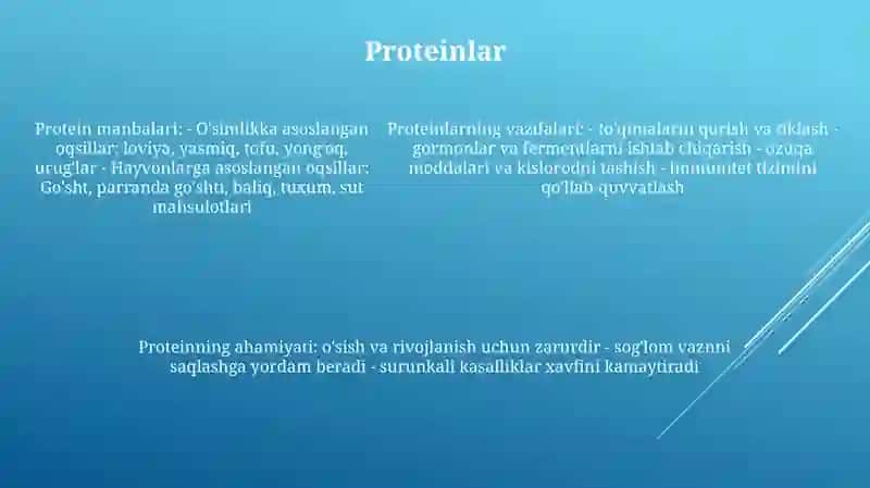 Oziq -Ovqat Mahsulotlarining Kimyoviy Tarkibi 4