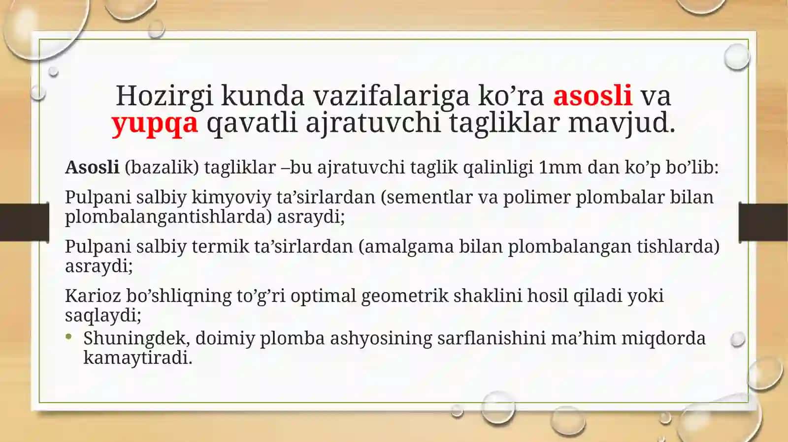 Ajratuvchi va davolovchi tagliklar 4