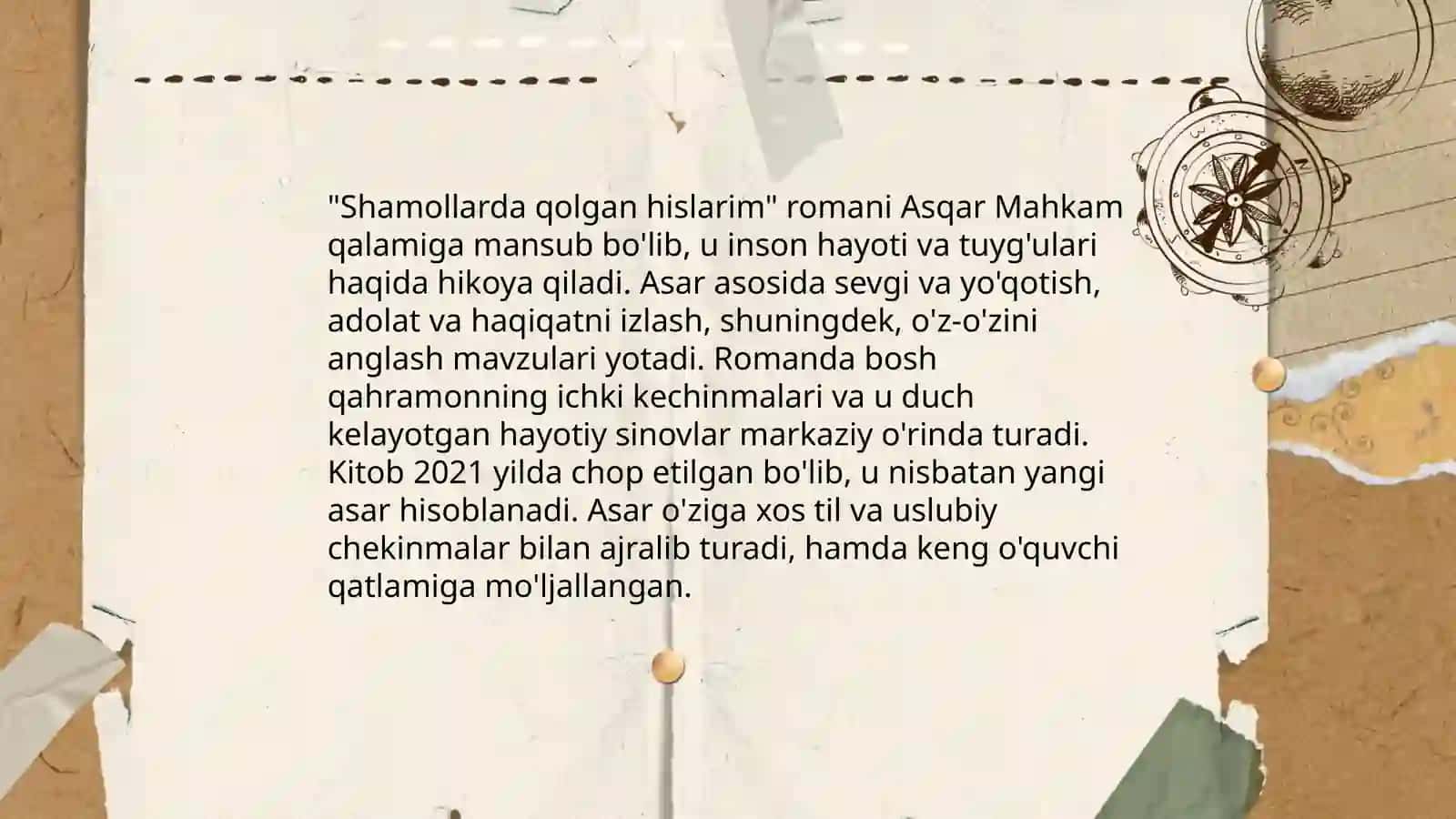 Shamollarda qolgan hislarim 4