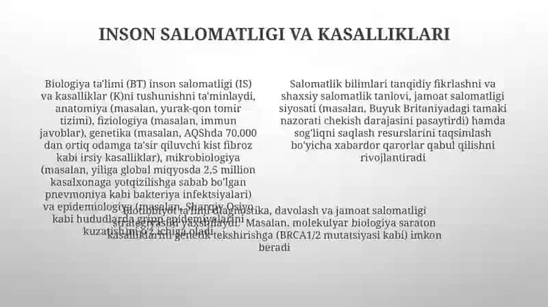 Biologik taʼlimning roli 4