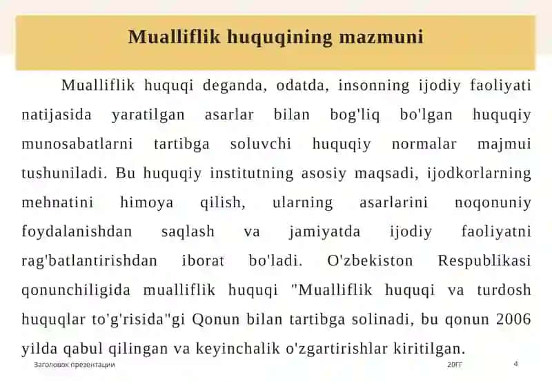 Mualliflik huquqi va turdosh huquqlar 4
