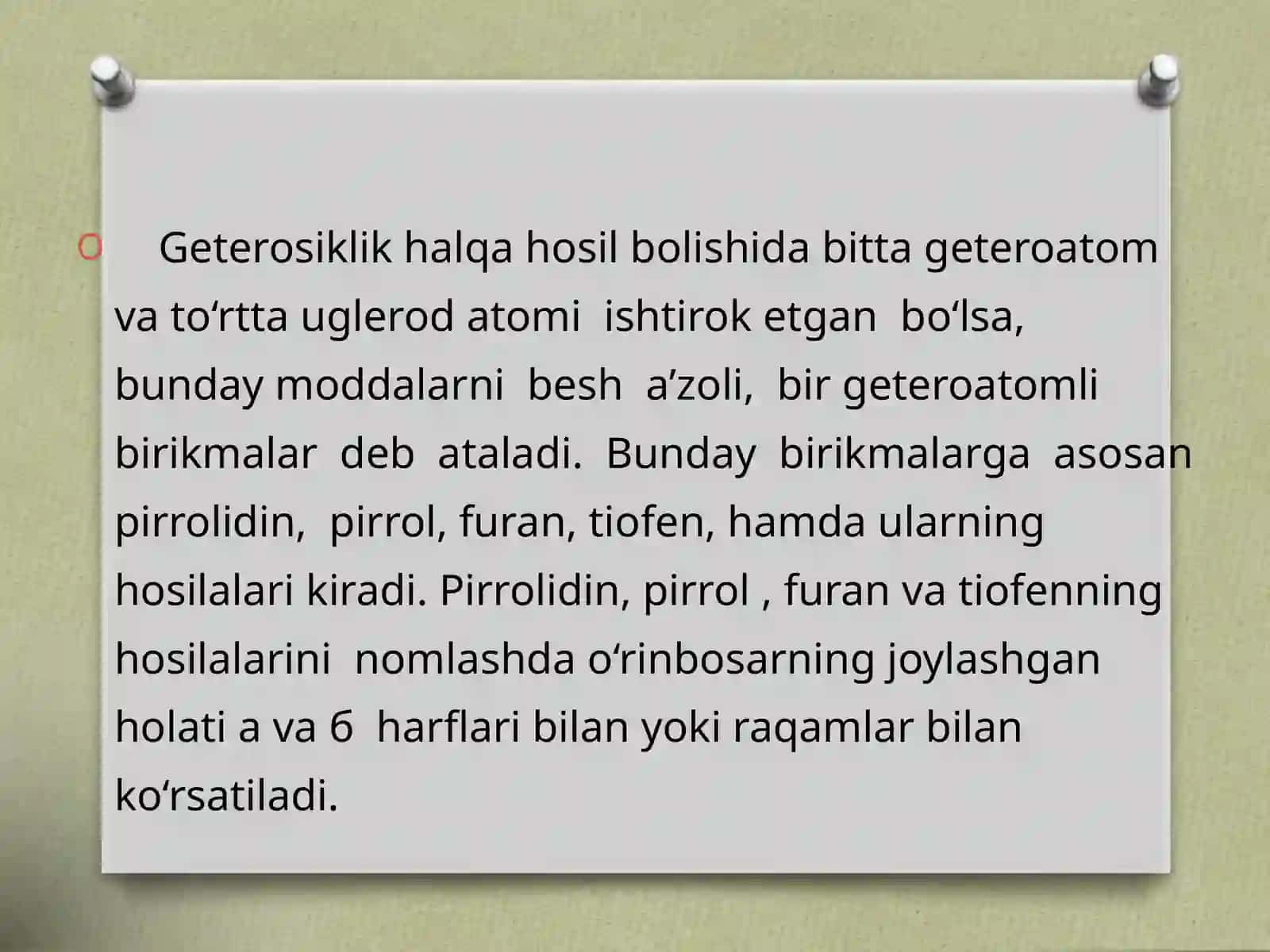 Pirrolidin va uning gamologlari 4