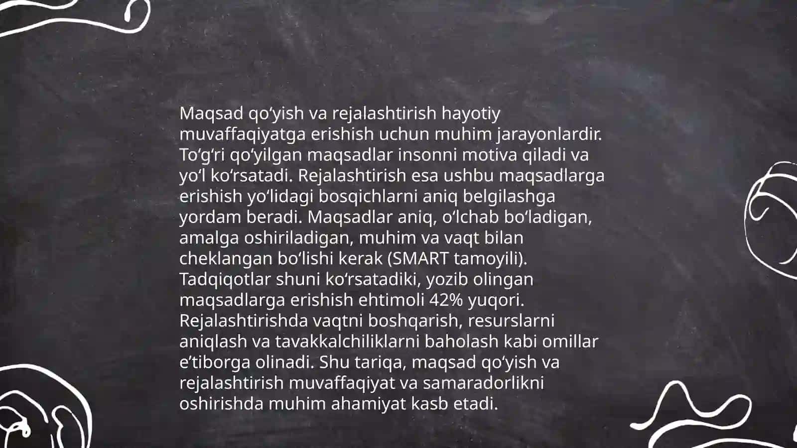 Organizimni chiniqtirish usullari 4