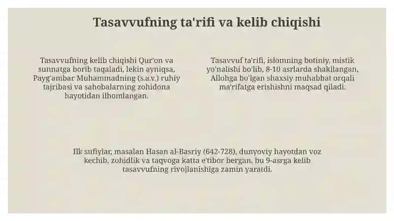Tasavvuf va uning mohiyati 4