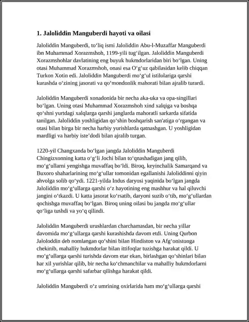 JALOLIDDIN MANGUBERDI VATAN HIMOYACHISI 4