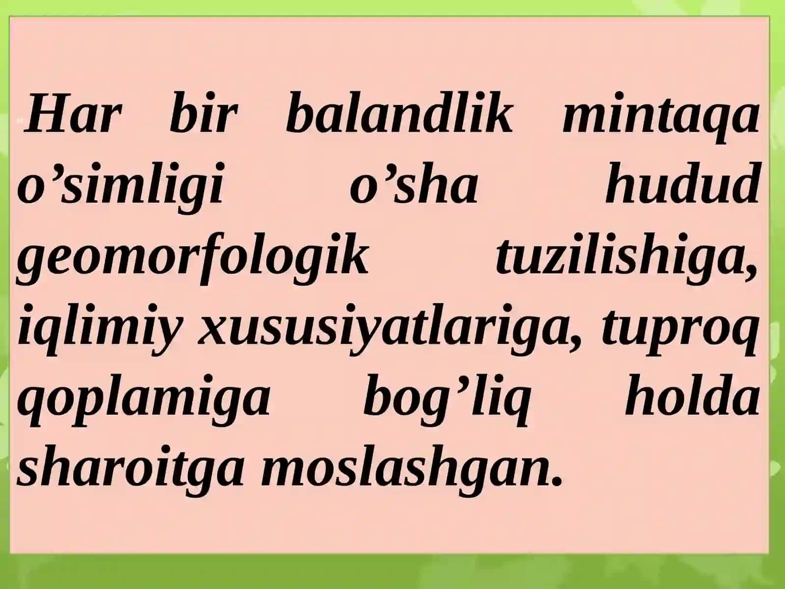 Viloyat o’simliklar dunyosi 4