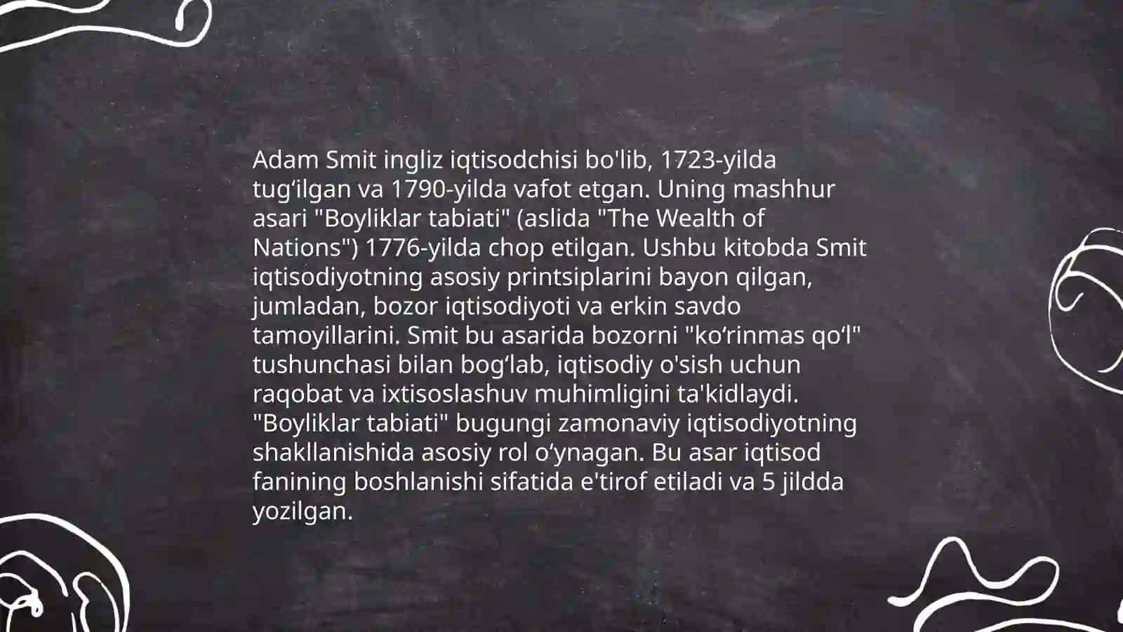 Klassik iqtisodiyotning asosiy g'oyalari 4