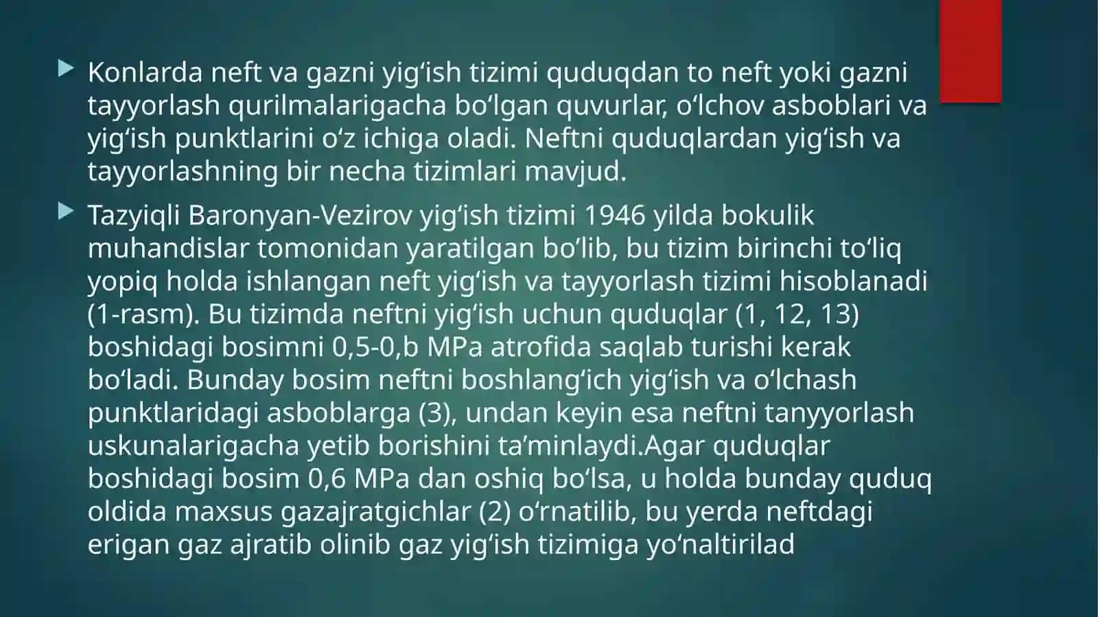 NEFT VA GAZ KONLARINI ISHLASHNI LOYIHALASH 4
