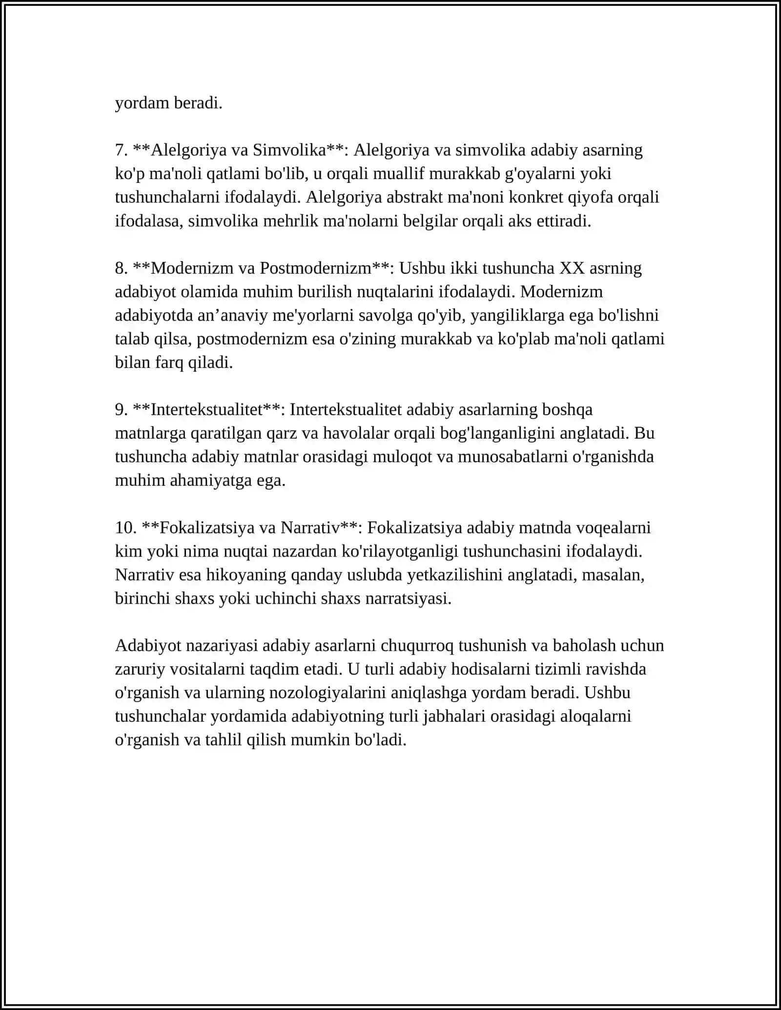 ADABIYOTSHUNOSLIK NAZARIYASI HAQIDA 4