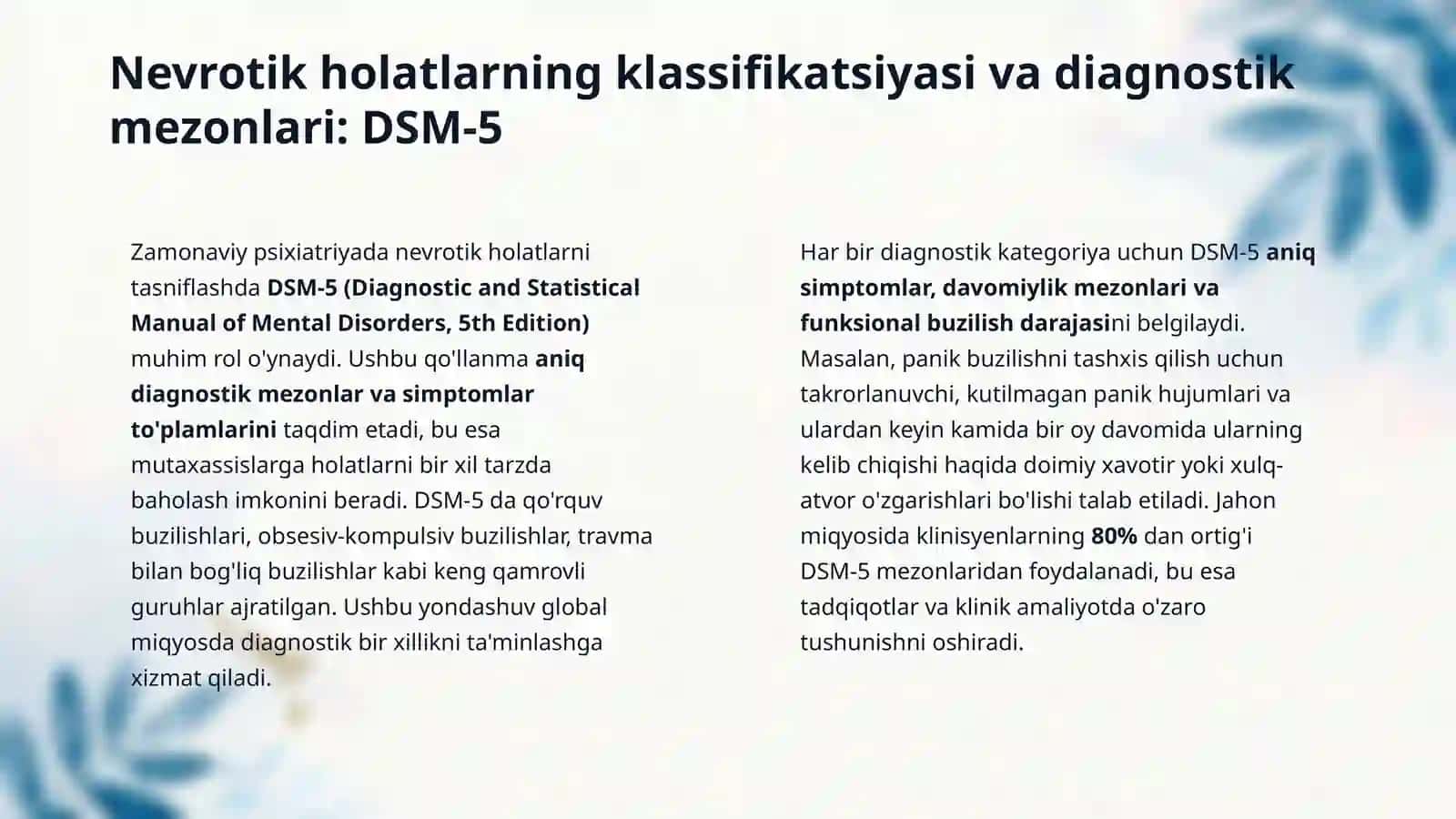 Nevrotik holatlarni diagnostika metodikalari 4