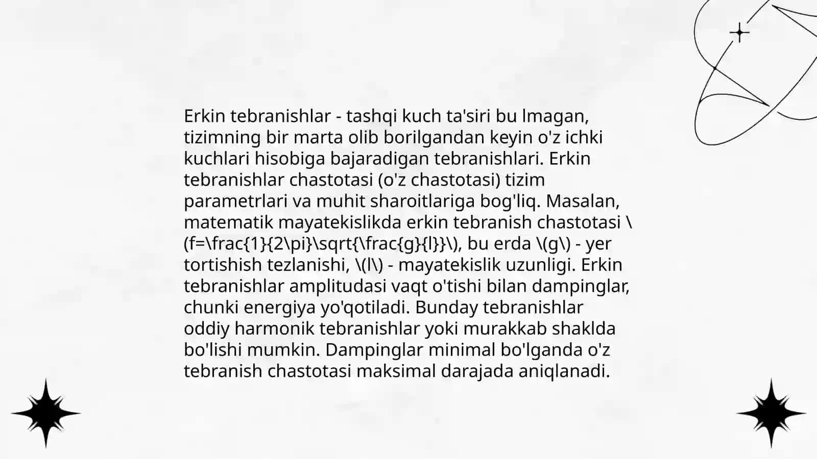 Chiziqli tebranishlar nazariyasi 4