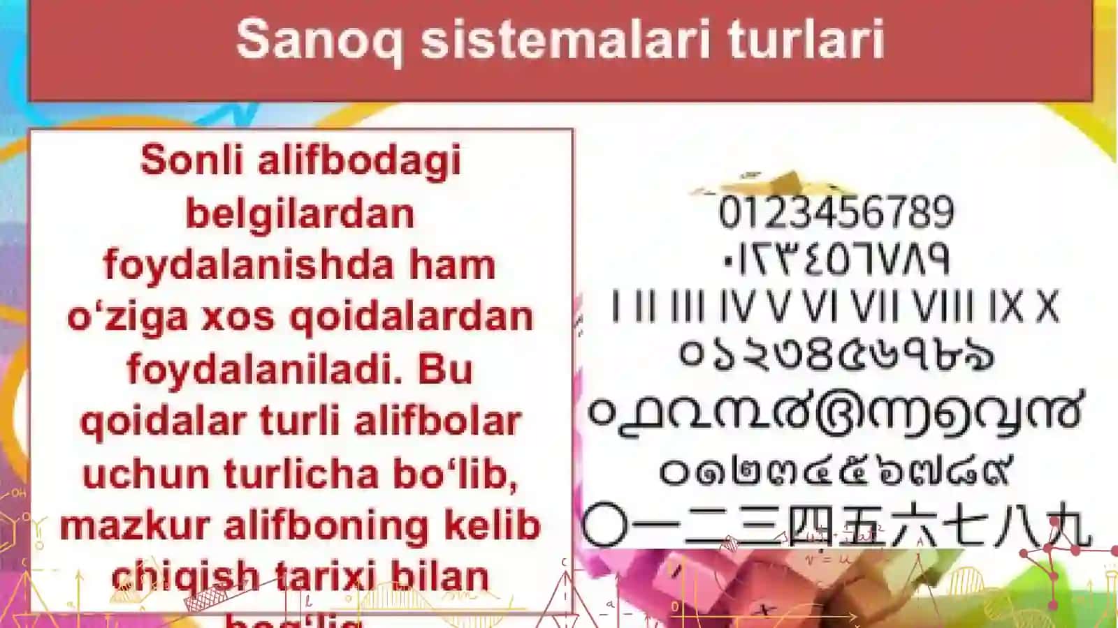 Sanoq sistemalari oʻrtasida oʻtkazish mashqlari 4