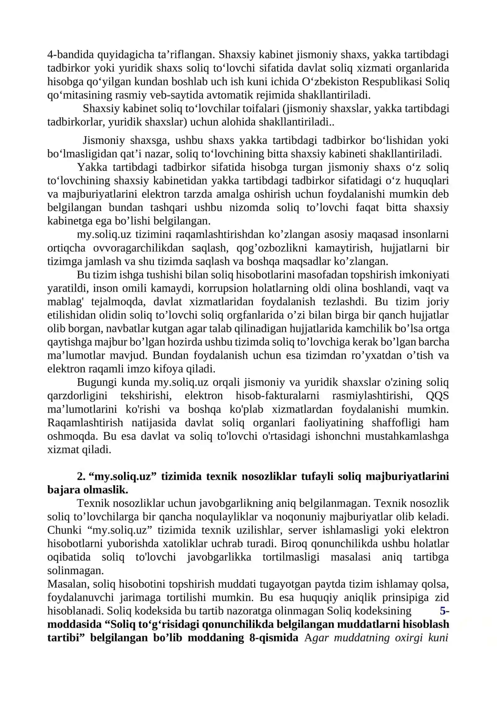MY.SOLIQ.UZ TIZIMIDAGI HUQUQIY BO' SHLIQLAR 4