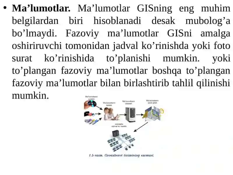 Geografik Informatsiya Sistemalarni tashkiliy qismi 4