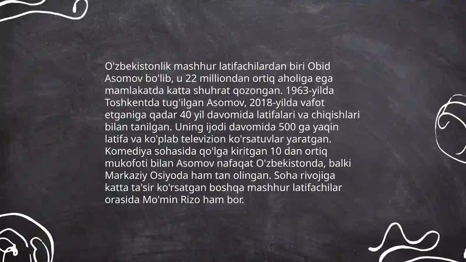 Latifa, lof, askiya janrlar boʻyicha taqdimot 4