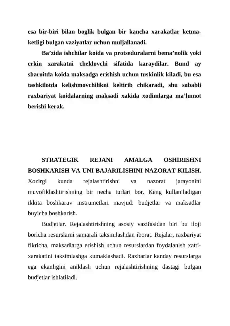 Strategiyani amalga oshirish usullari 4