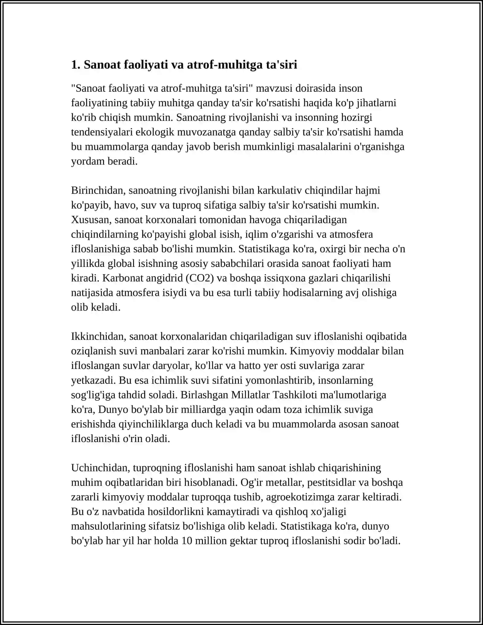 INSON FOALIYATINING TABIATGA TA’SIRI VA TABIATNING JAVOBI 4
