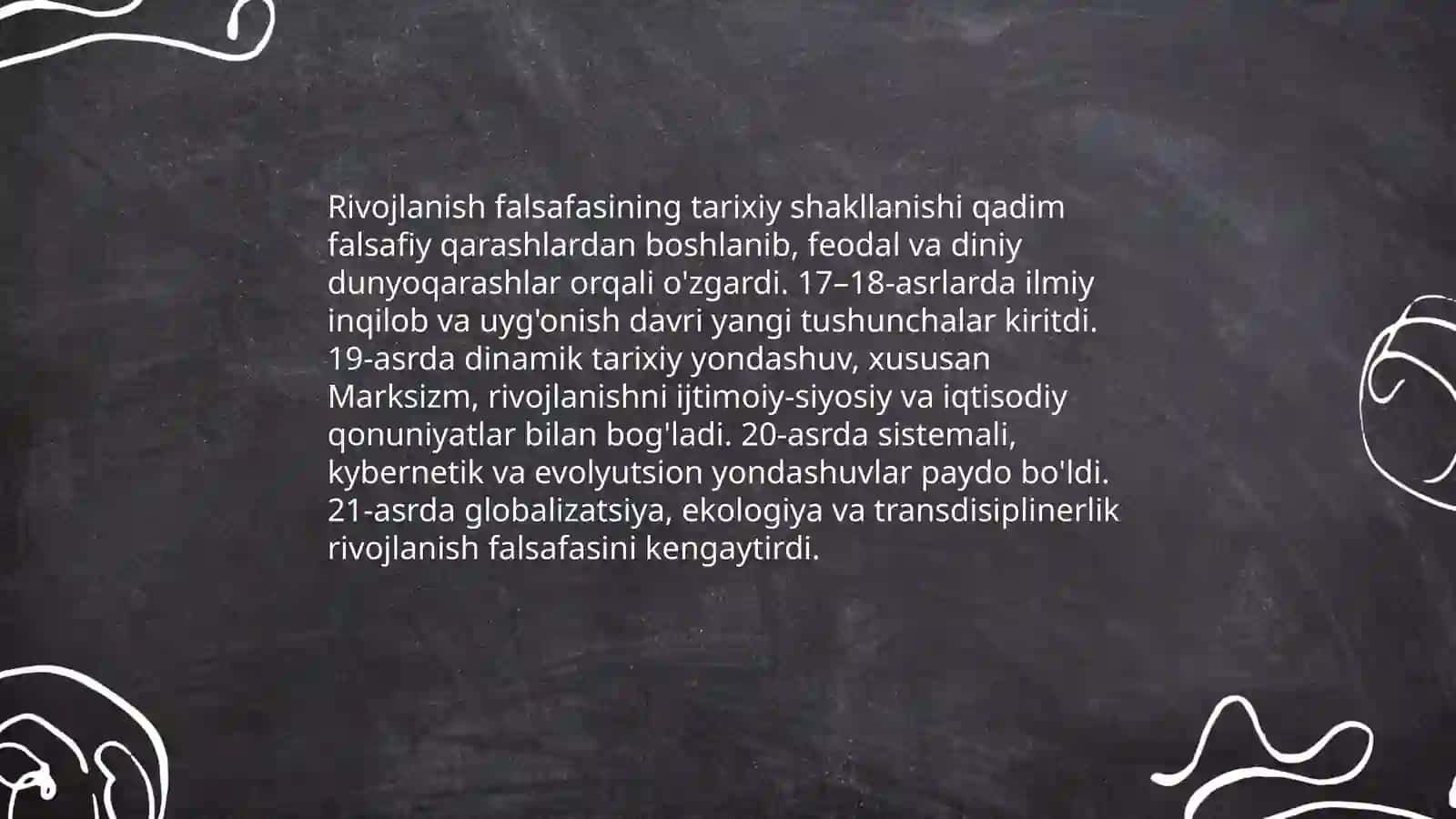 Rivojlanish falsafasi 4
