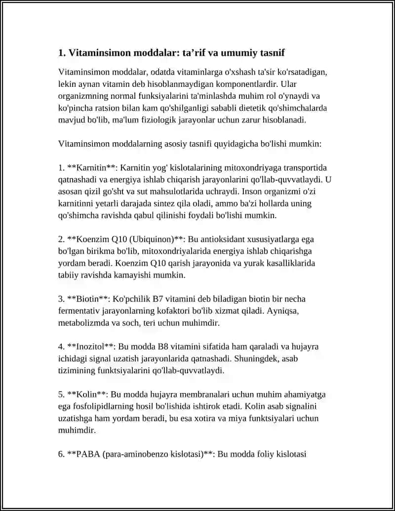 VITAMINSMON MODDALAR.ANTIVITAMINLAR 4