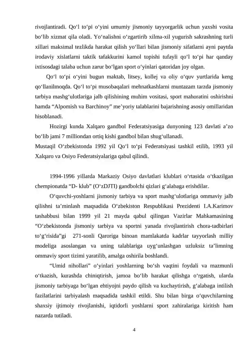 Qo’l to’p sporti 4