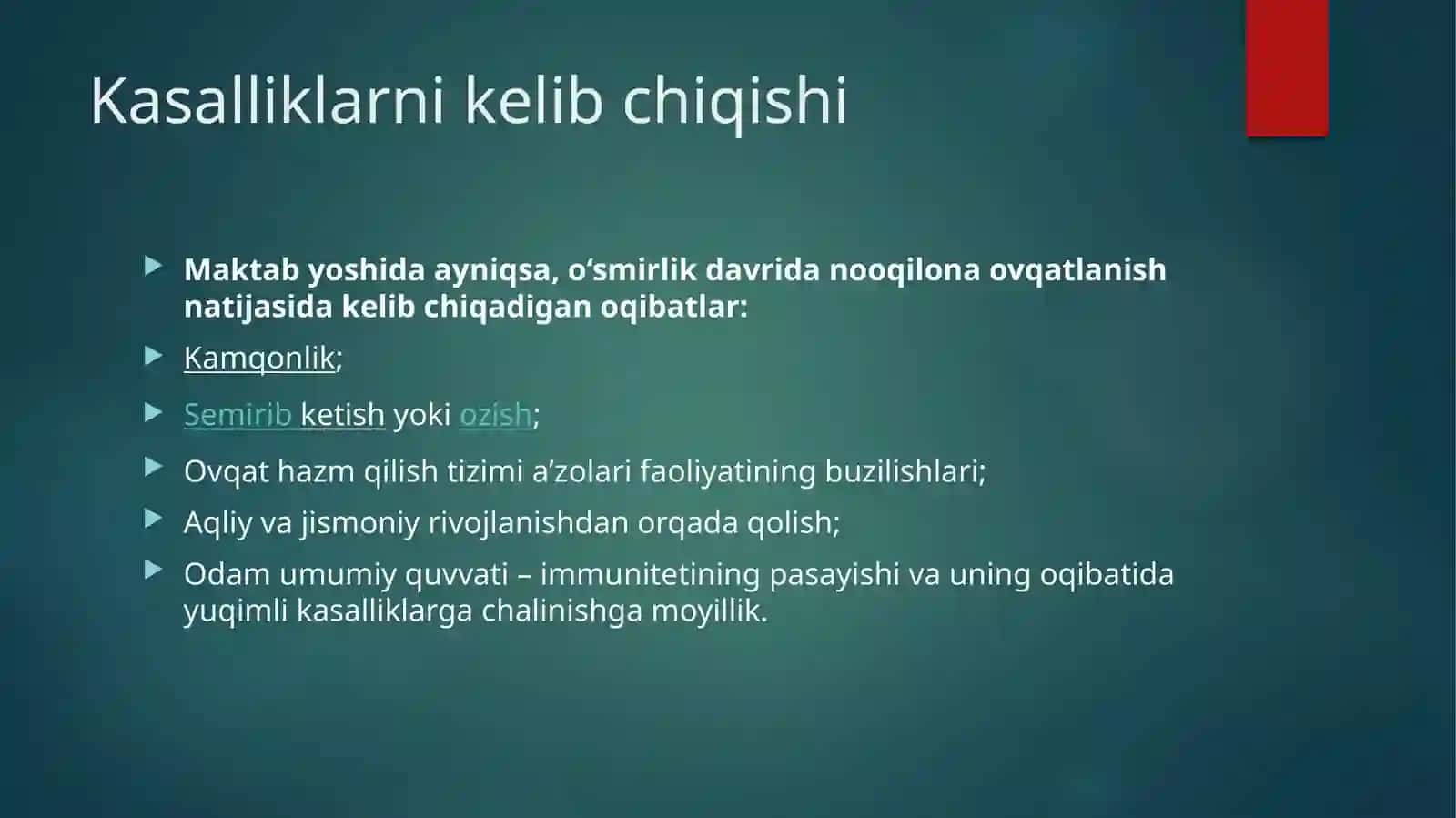 Ratsional ovqatlanishning validologik tamoyillari 4