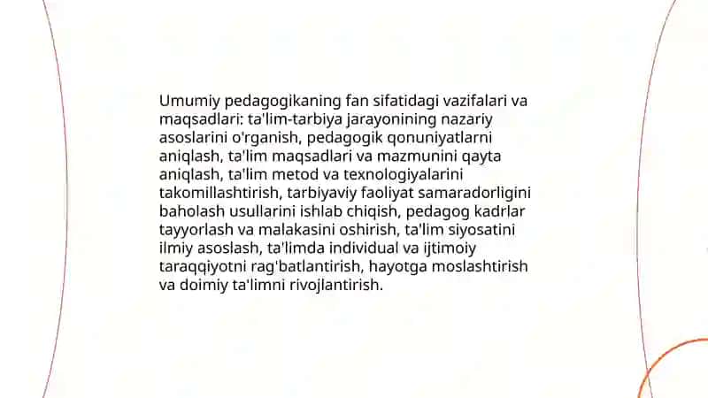 Umumiy pedagogika -- fan sifatida 4