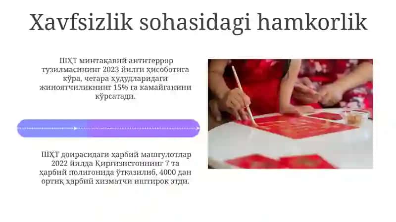 Shanxay Hamkorlik Tashkilotining faoliyati 4