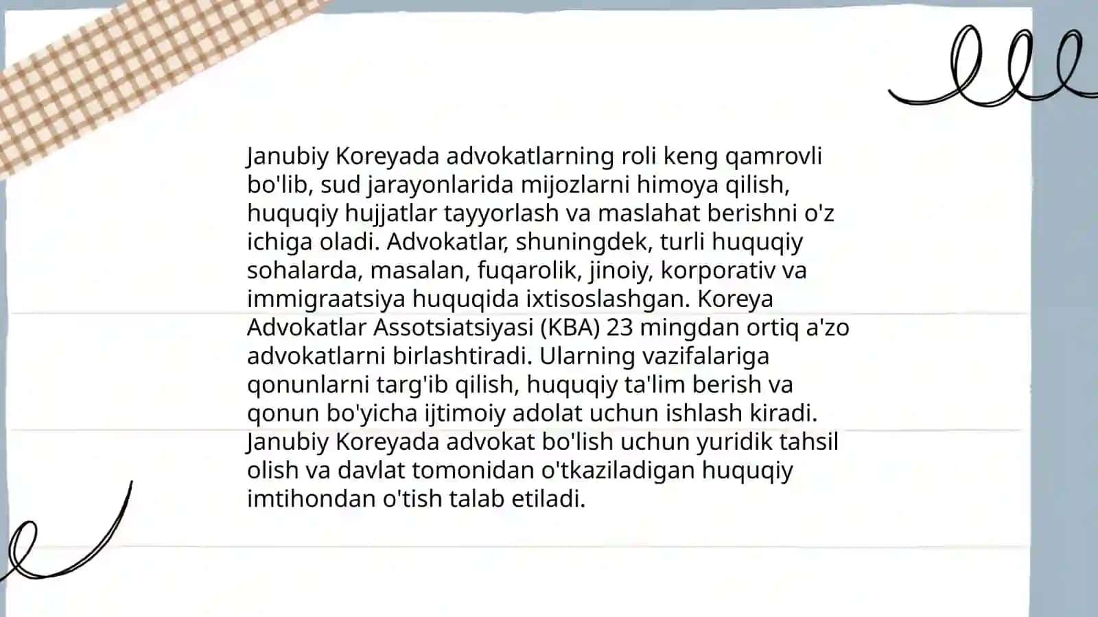 Janubiy Koreaning advokaturasi 4