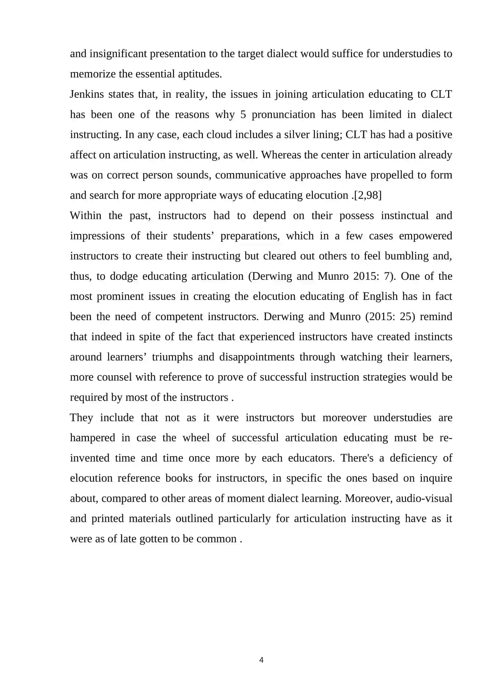 Distribution and typology of pronunciation materials 4