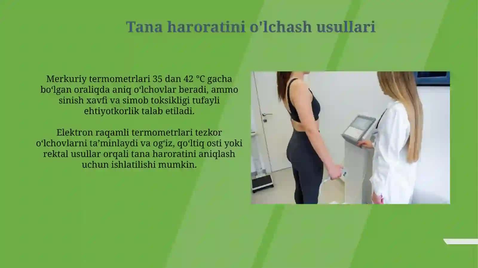 Tana xaroratini o‘lchash Antropometriya.kislorodoterapiya 4