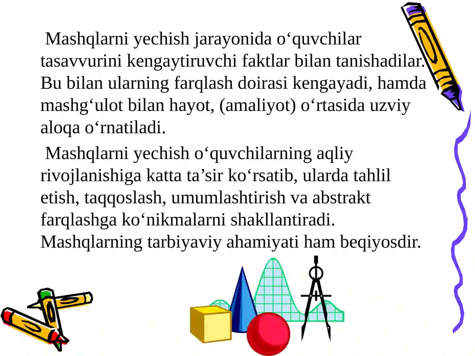 Mantiqiy masalalar ustida ishlash metodikasi 4