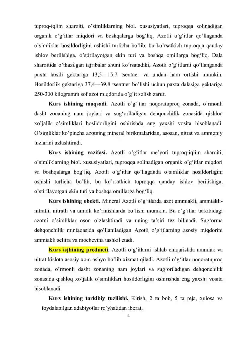 Azotli oʻgʻitlar olinishi va xossalari 4
