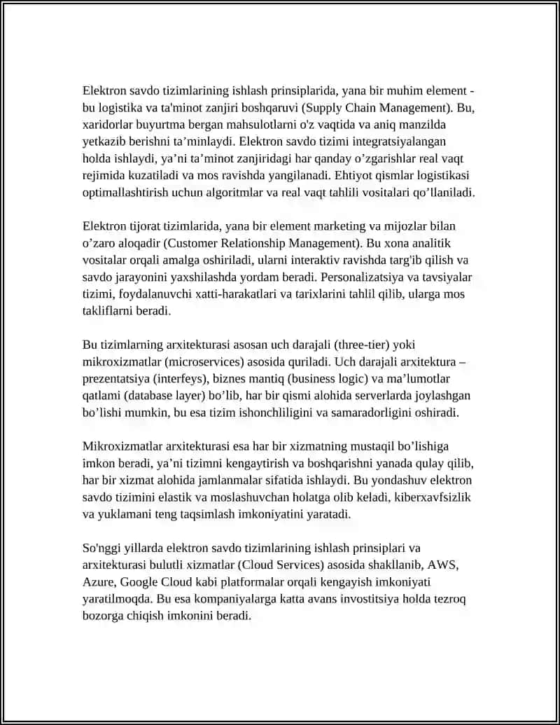 ELEKTRON SAVDO TIZIMILARINING FAOLIYATI 4