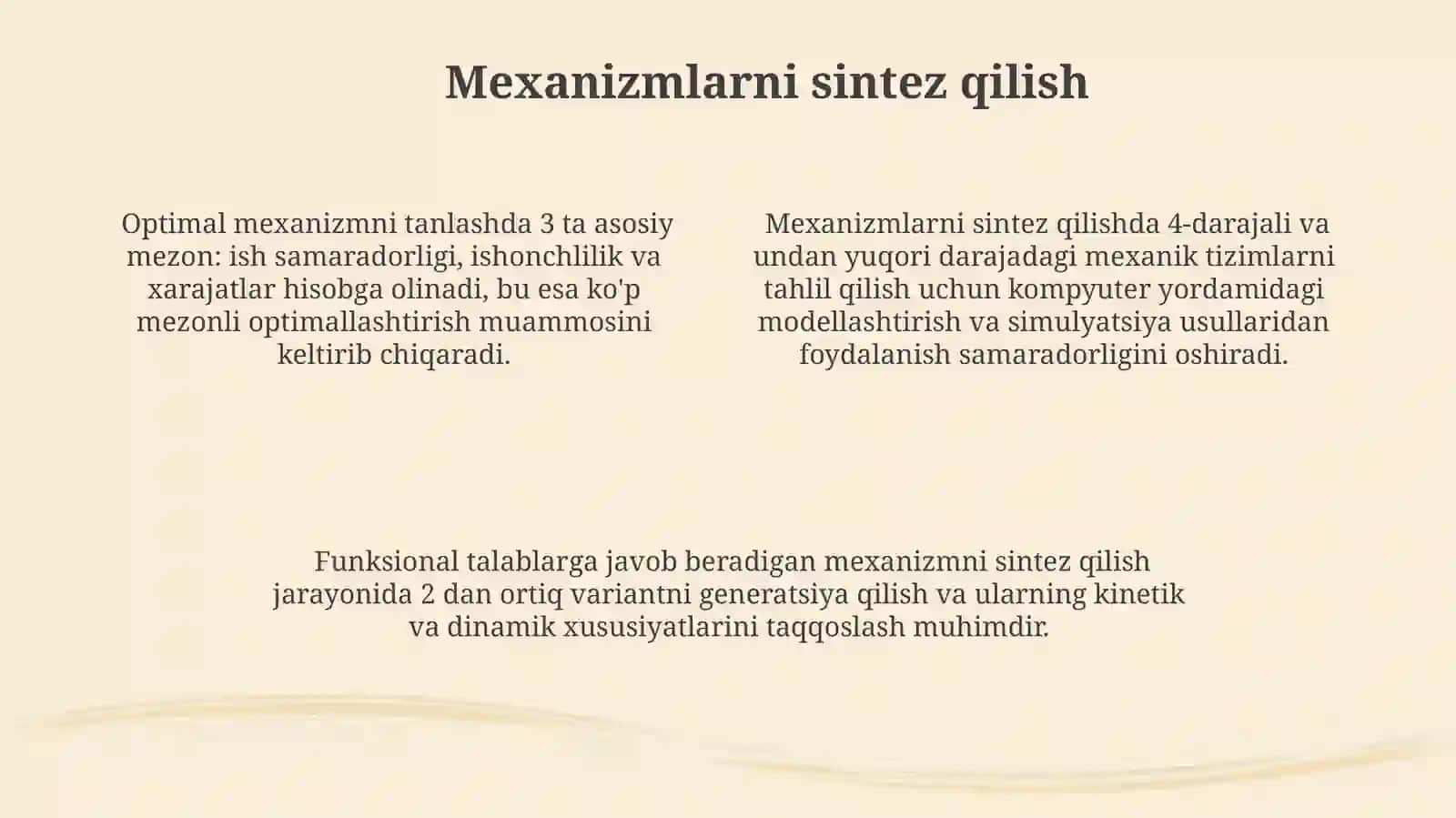 Mexanizmlarni tuzilishini tahlil qilish 4
