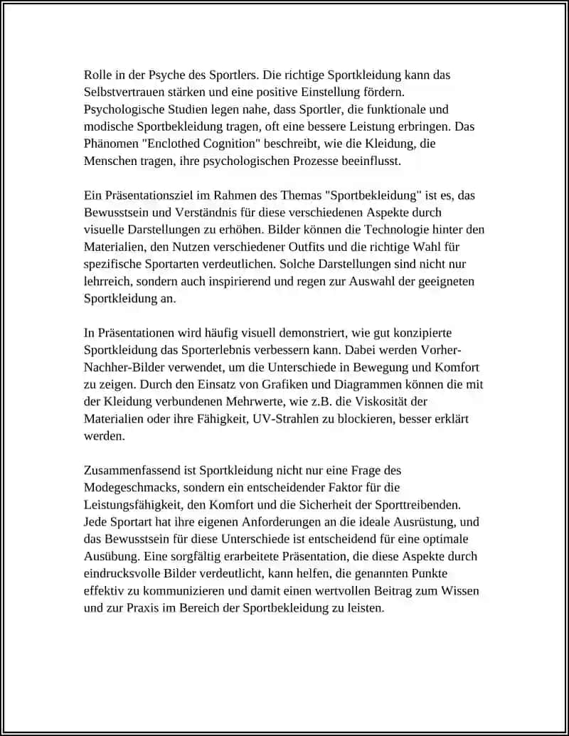 Sportbekleidung 4