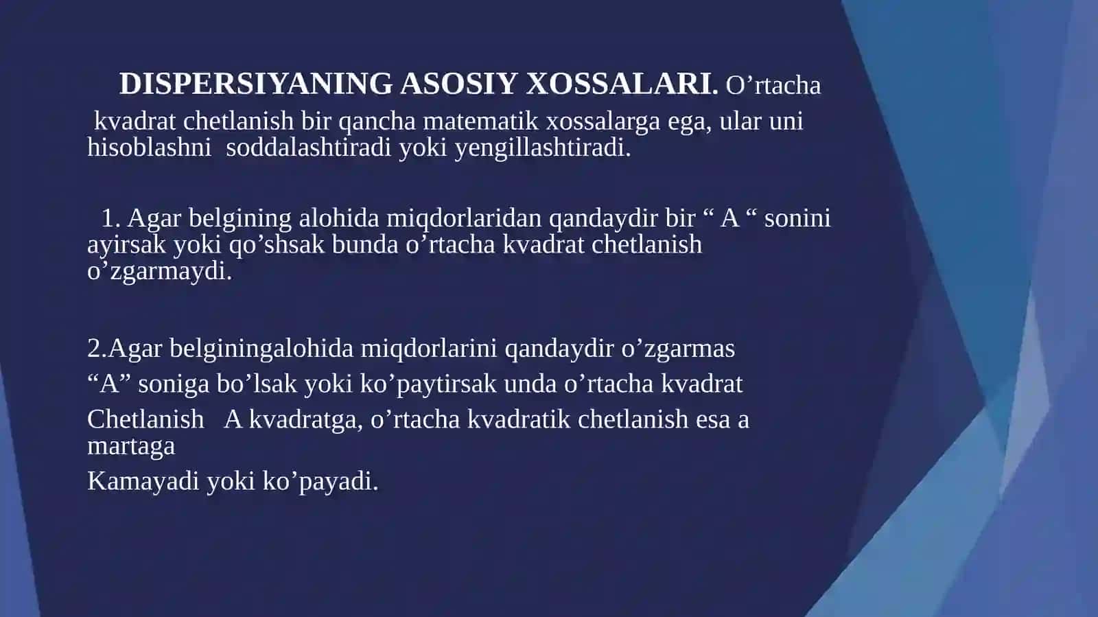 DISPERSIYA.DISPERSIYA TURLARI 4