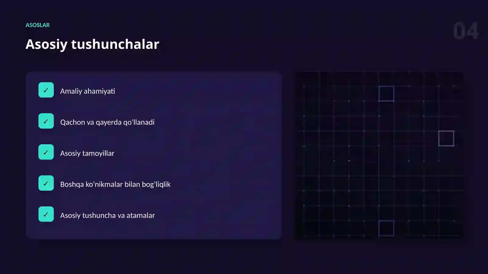 AI MA'LUMOTLAR BILAN ISHLASH 4