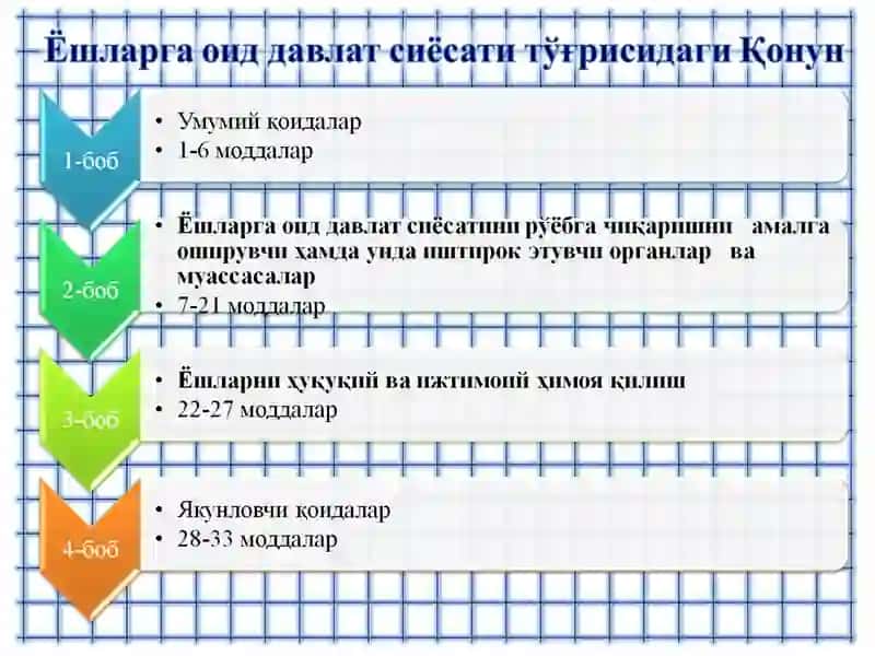 ЁШЛАРГА ОИД ДАВЛАТ СИЁСАТИ ТЎҒРИСИДА 4