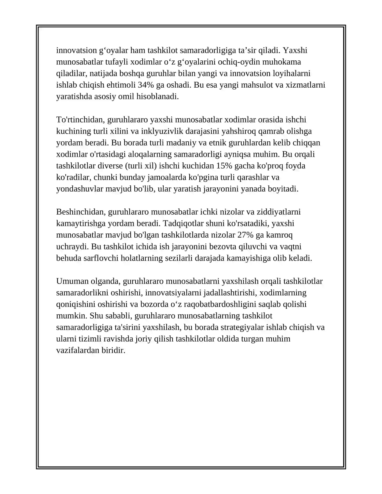 INSON RESURSLARINI BOSHQARISHDA GURUHLARARO MUNOSABATLAR 4